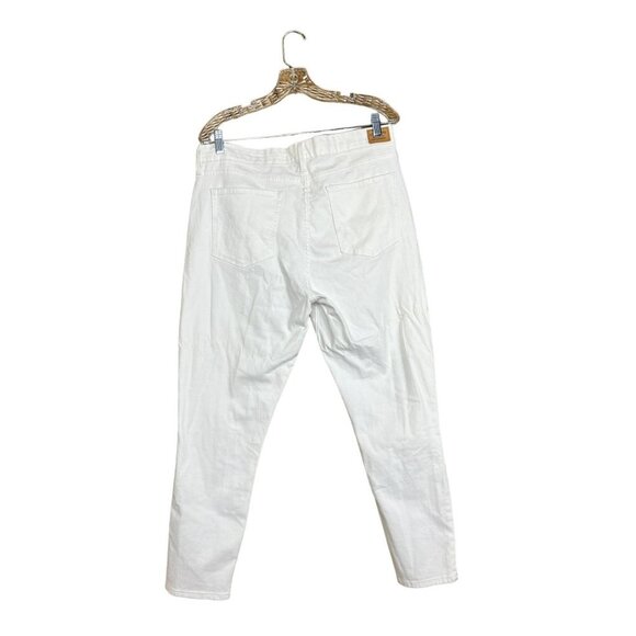 Levi Strauss Mis Rise Skinny Crop Women's White Jeans - Picture 2 of 9